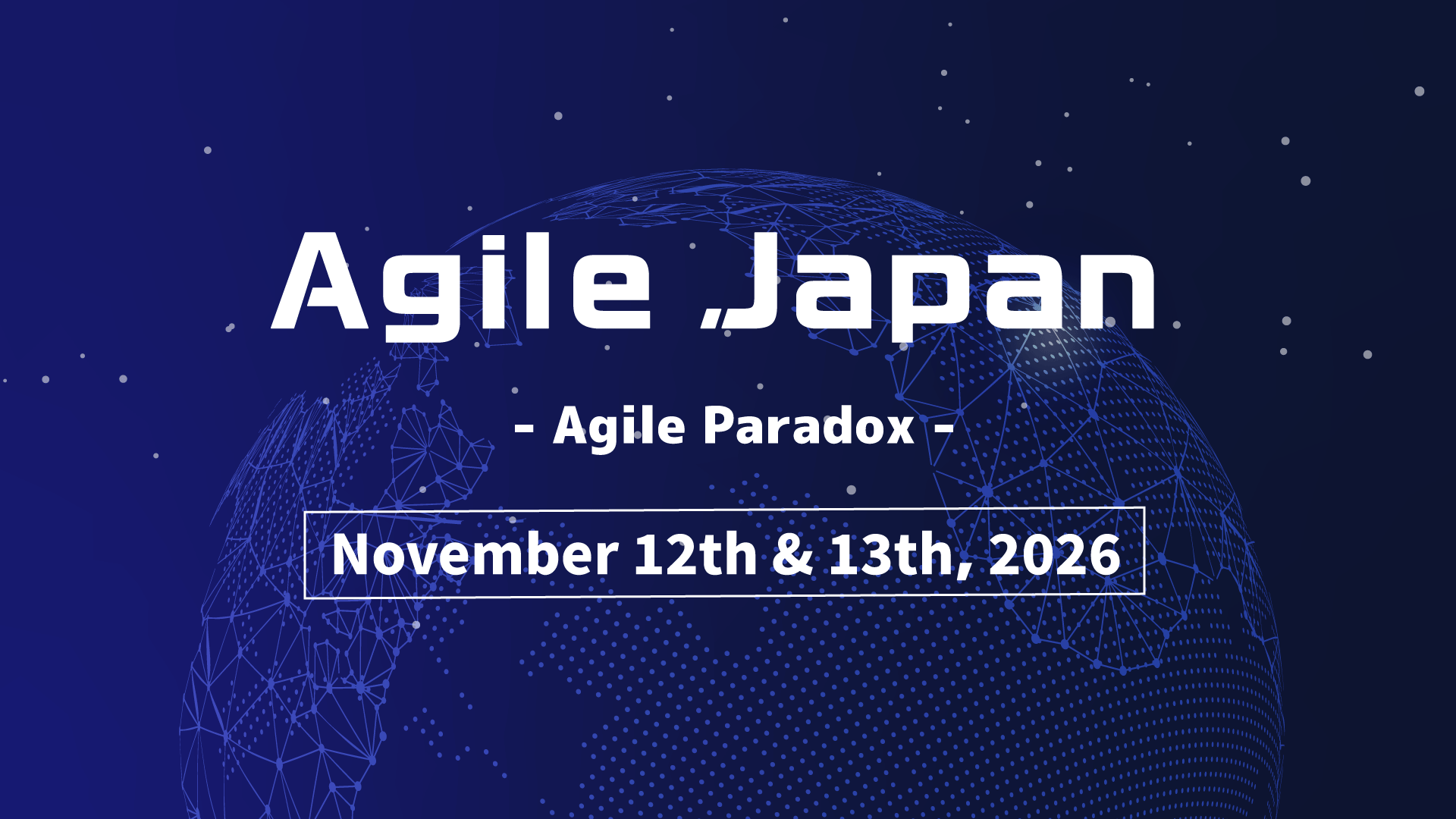 Agile Japan 2026公式メインビジュアル